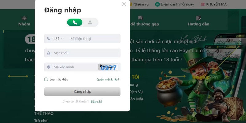 Đăng nhập website dễ dàng cho anh bet thủ